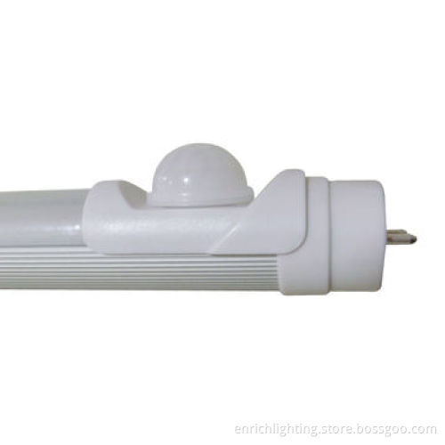 12W IR Motion Sensor T8 LED Tubes with 120cm Length, G13 Base, 140° Inductive Angle, Milky Cover